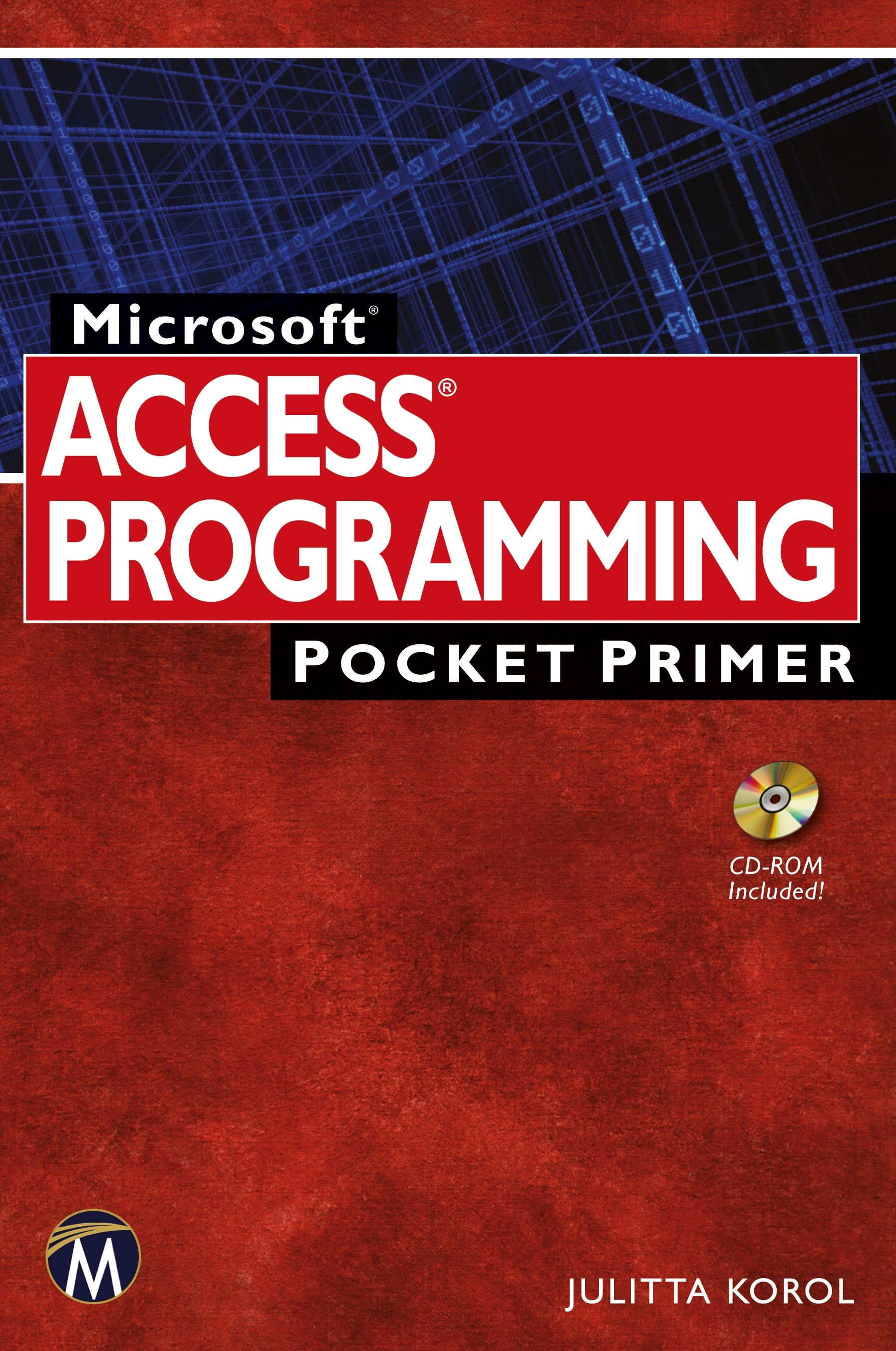 Vorderes Coverbild Microsoft Access Programming Pocket Primer