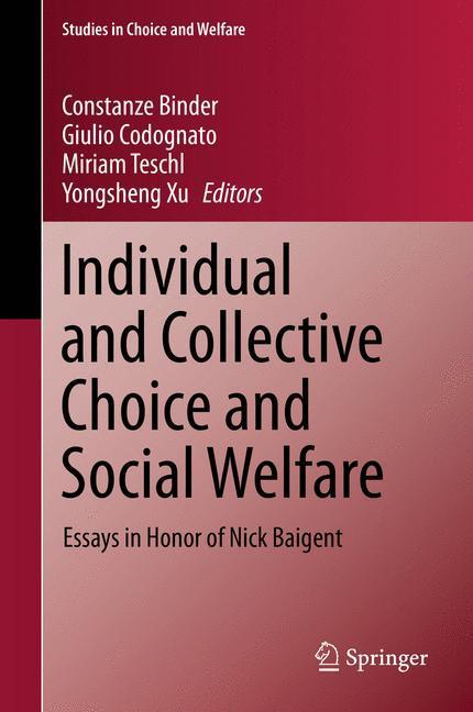 Beispielinhalt (Bild) Individual and Collective Choice and Social Welfare