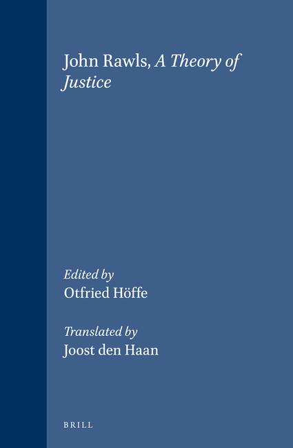 Vorderes Coverbild John Rawls, a Theory of Justice