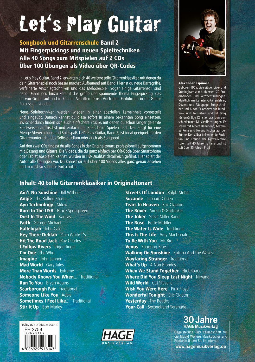 Beispielinhalt (Bild) Let's Play Guitar Band 2