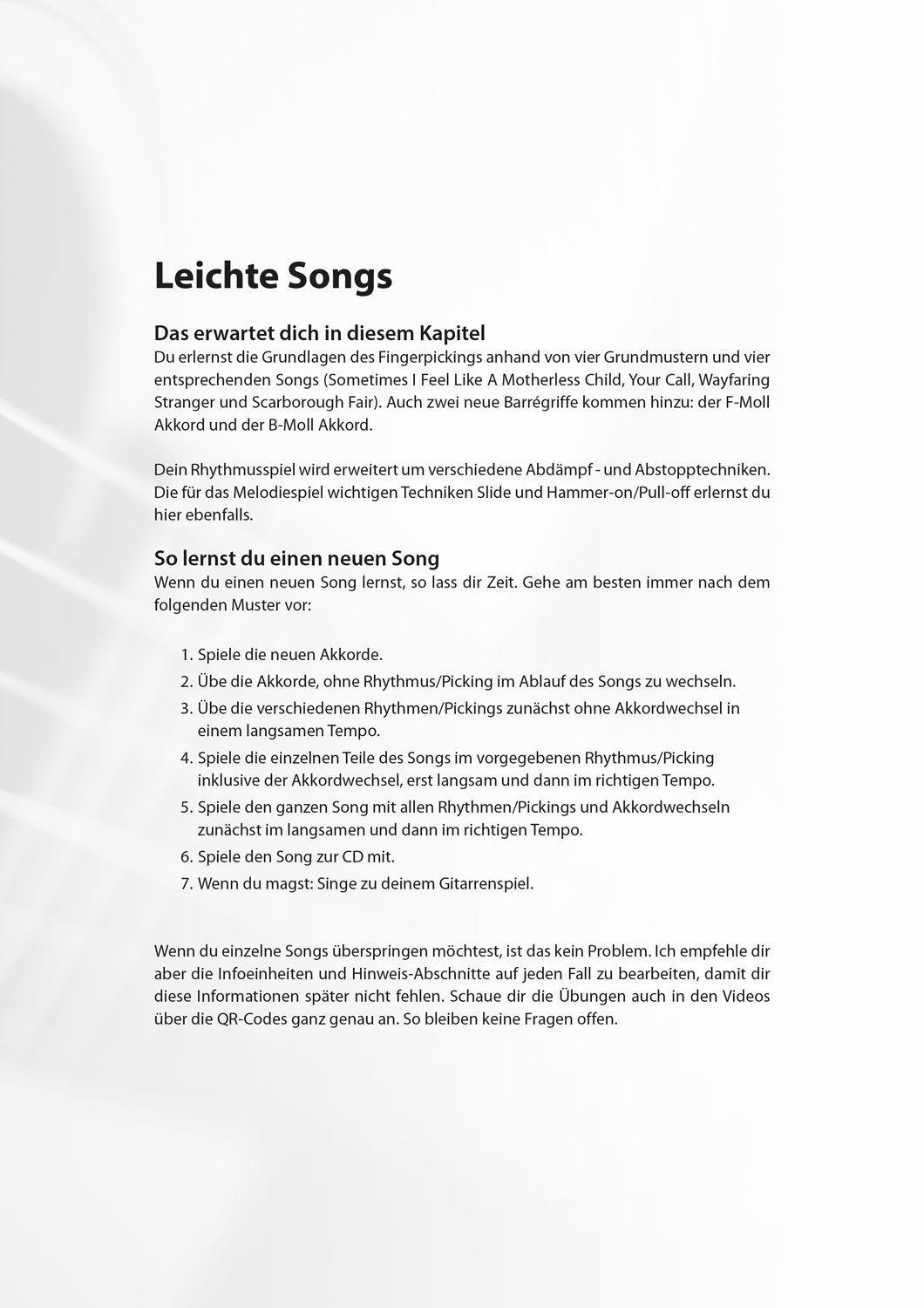 Beispielinhalt (Bild) Let's Play Guitar Band 2