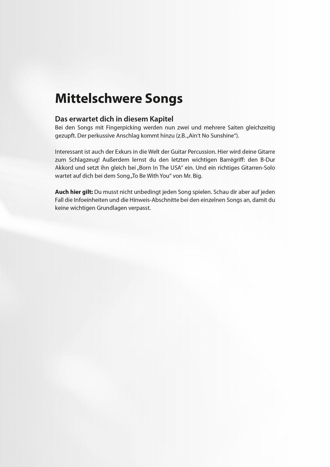 Beispielinhalt (Bild) Let's Play Guitar Band 2