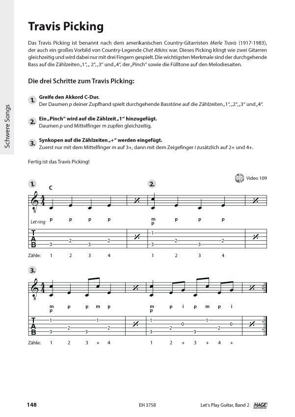 Beispielinhalt (Bild) Let's Play Guitar Band 2