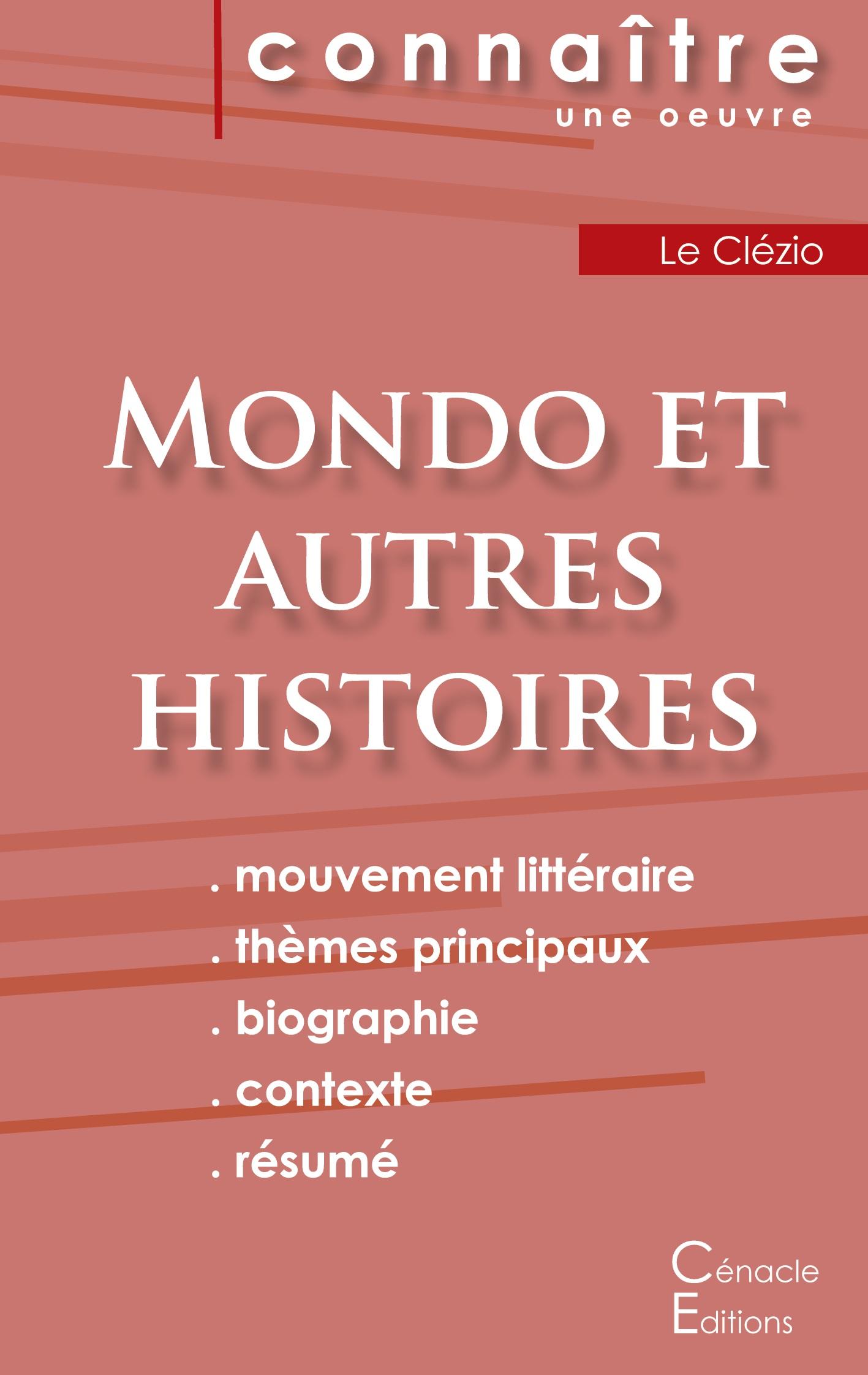 Vorderes Coverbild Fiche de lecture Mondo et autres histoires de Le Clézio (analyse littéraire de référence et résumé complet)