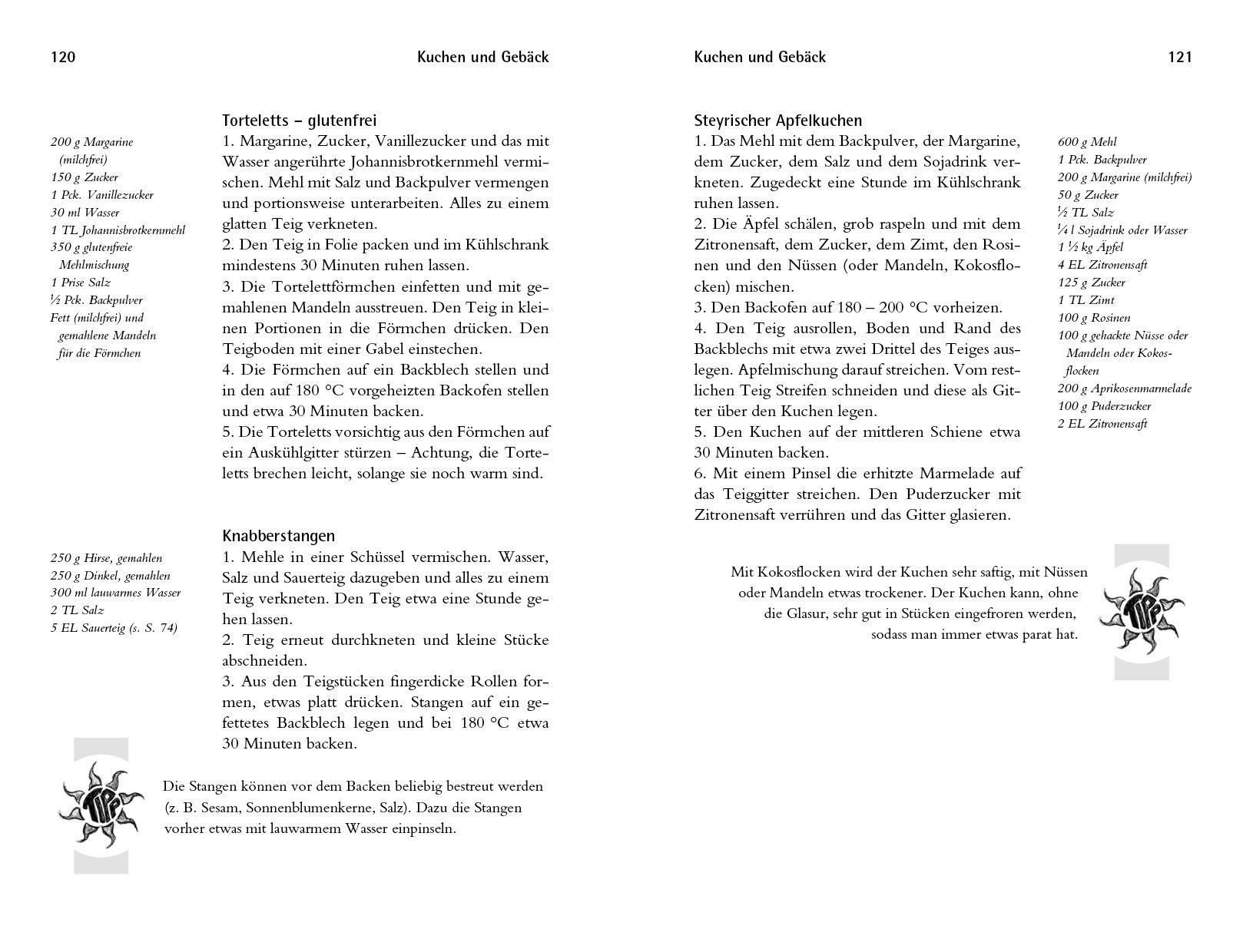 Beispielinhalt (Bild) Ohne Milch und ohne Ei