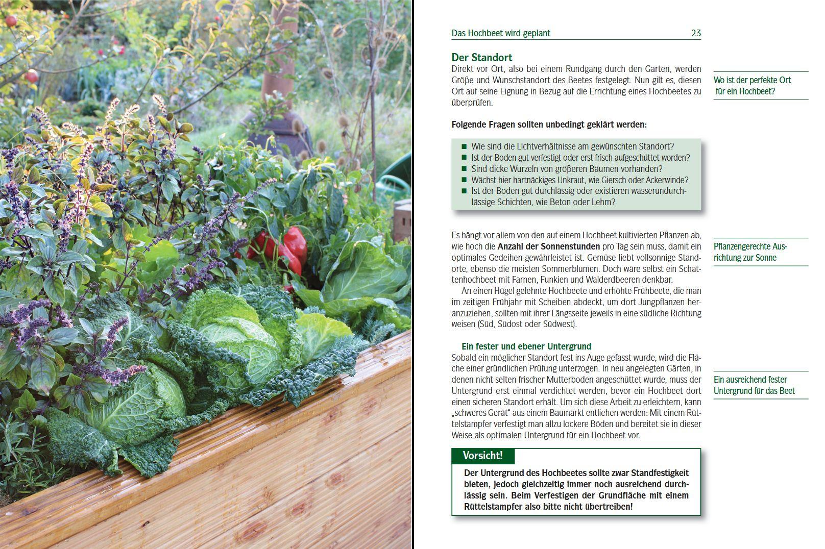 Beispielinhalt (Bild) Das Hochbeet
