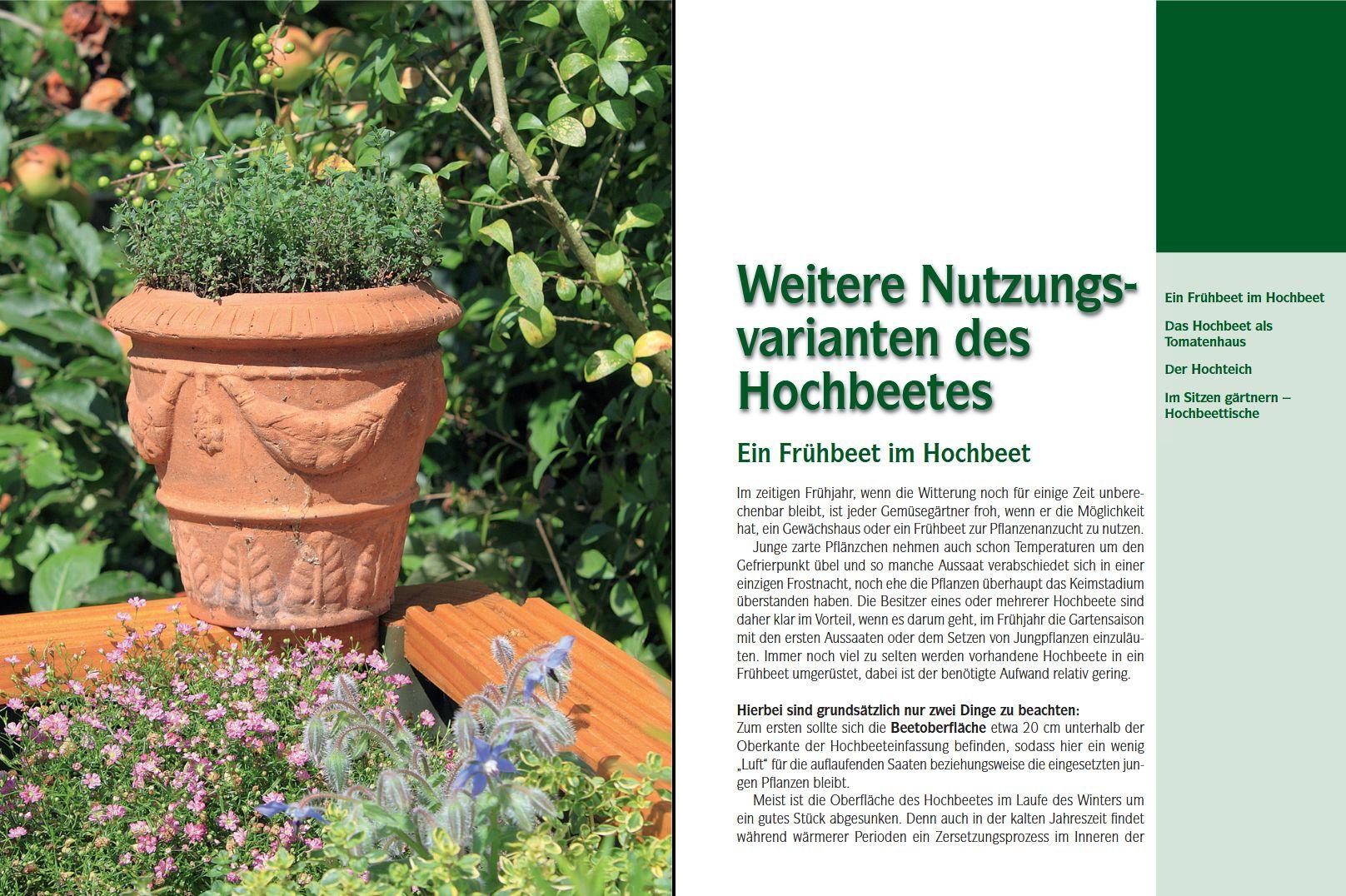 Beispielinhalt (Bild) Das Hochbeet