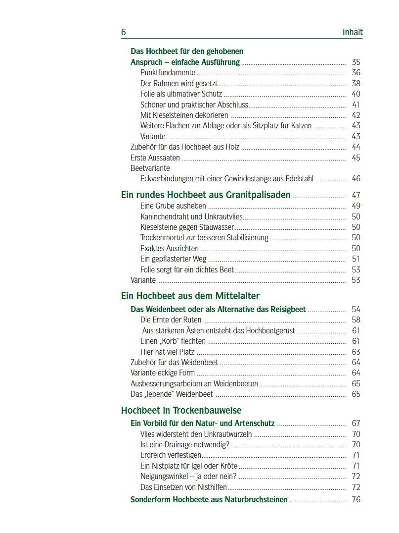 Beispielinhalt (Bild) Das Hochbeet