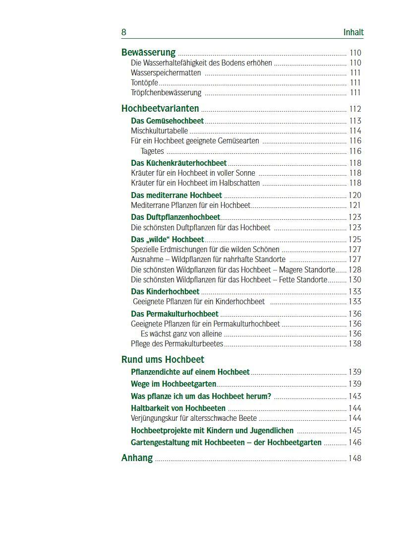 Beispielinhalt (Bild) Das Hochbeet