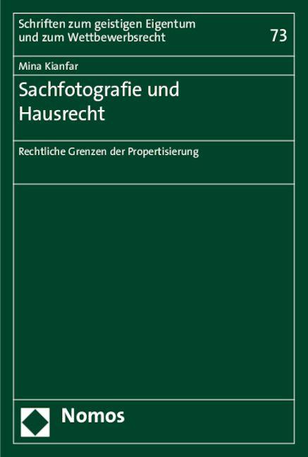 Vorderes Coverbild Sachfotografie und Hausrecht
