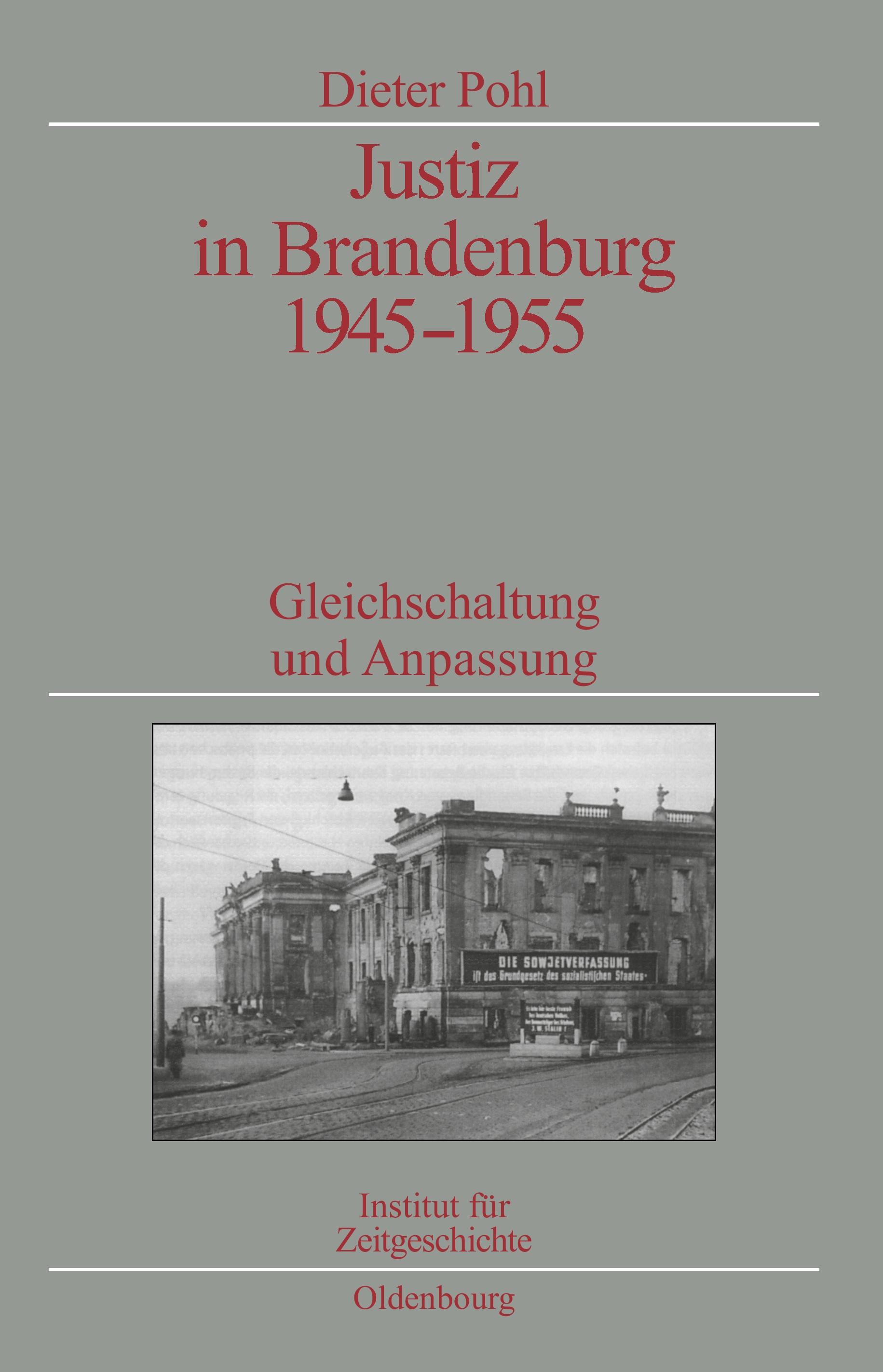 Vorderes Coverbild Justiz in Brandenburg 1945-1955