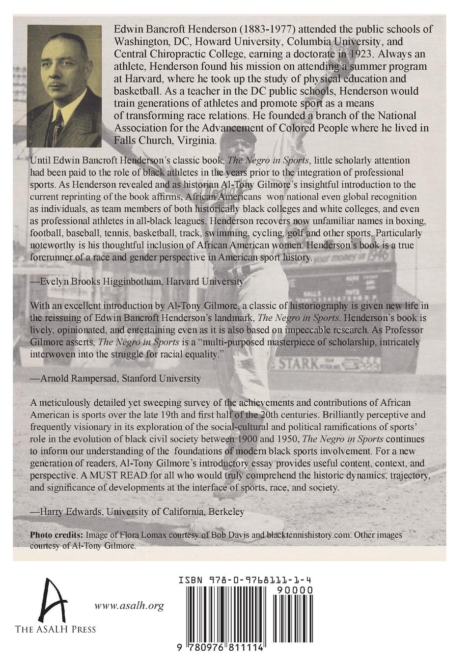 Rückseitencover The Negro in Sports