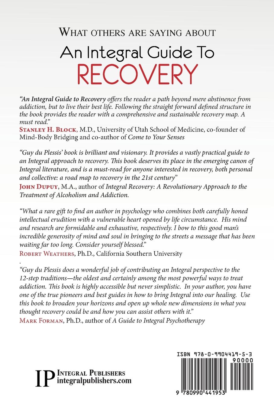 Rückseitencover An Integral Guide to Recovery