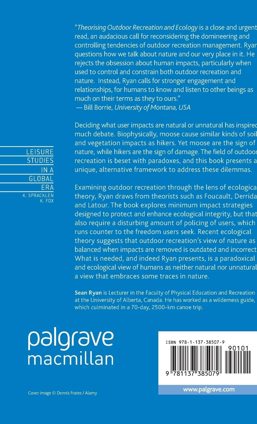 Rückseitencover Theorizing Outdoor Recreation and Ecology