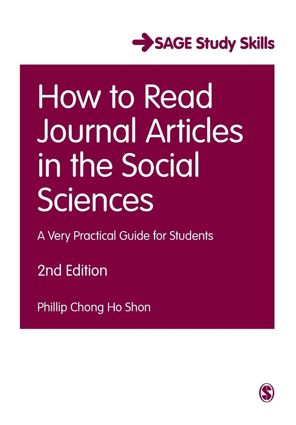 Vorderes Coverbild How to Read Journal Articles in the Social Sciences
