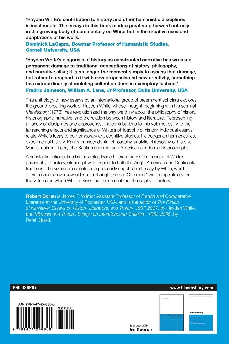 Rückseitencover Philosophy of History After Hayden White