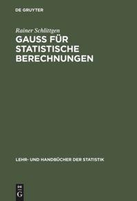 Vorderes Coverbild GAUSS für statistische Berechnungen