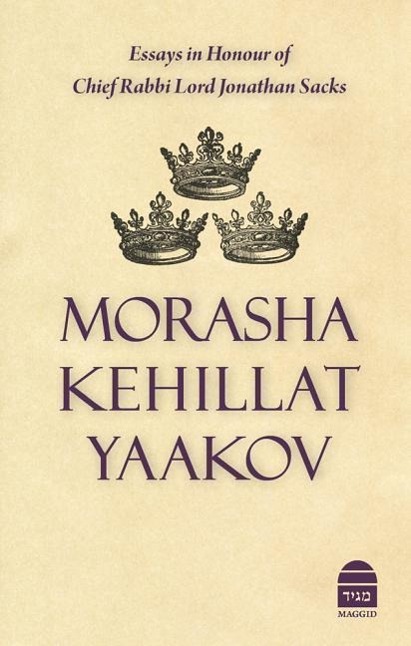 Vorderes Coverbild Morasha Kehillat Yaakov: Essays in Honour of Chief Rabbi Lord Jonathan Sacks