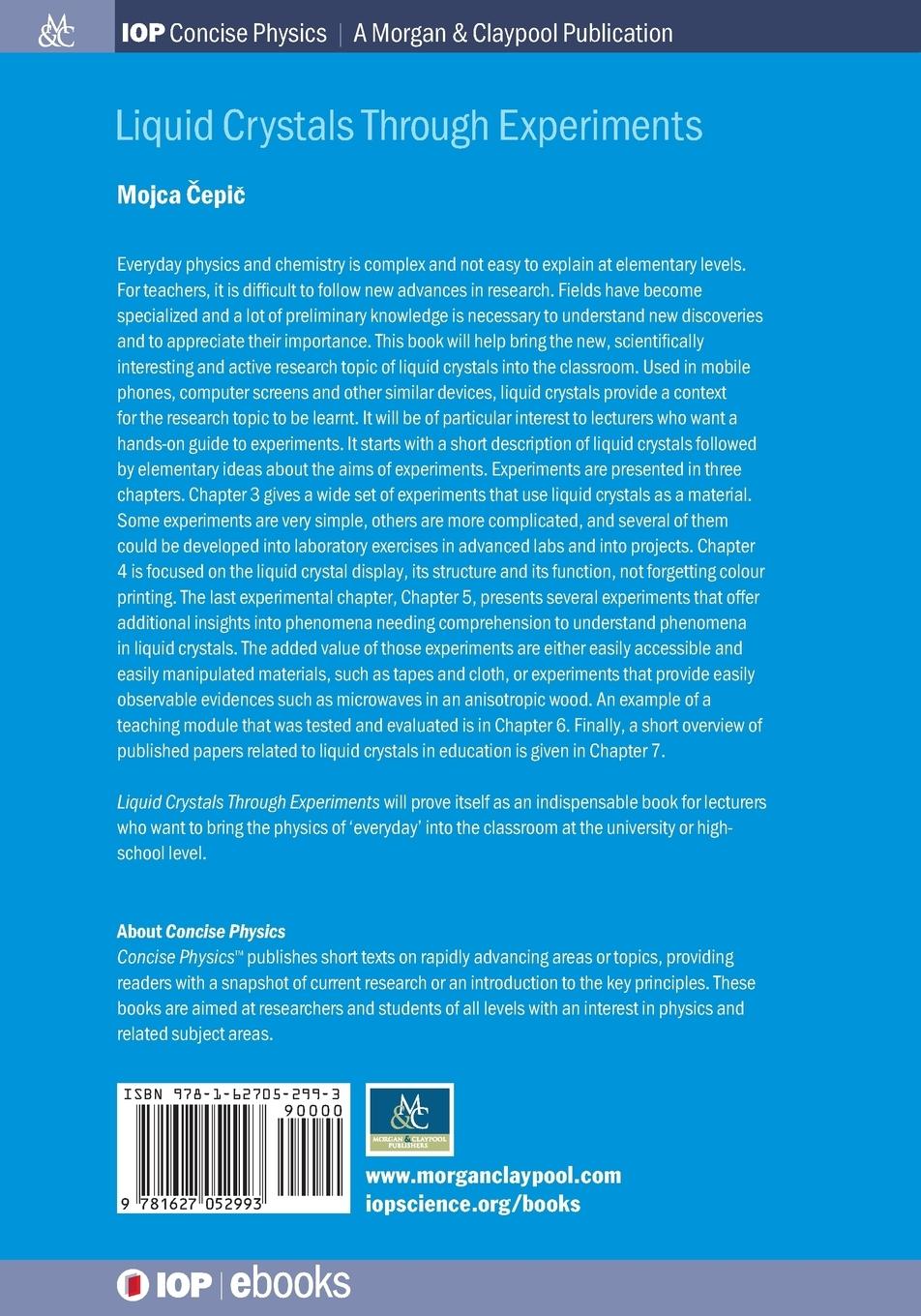 Rückseitencover Liquid Crystals through Experiments