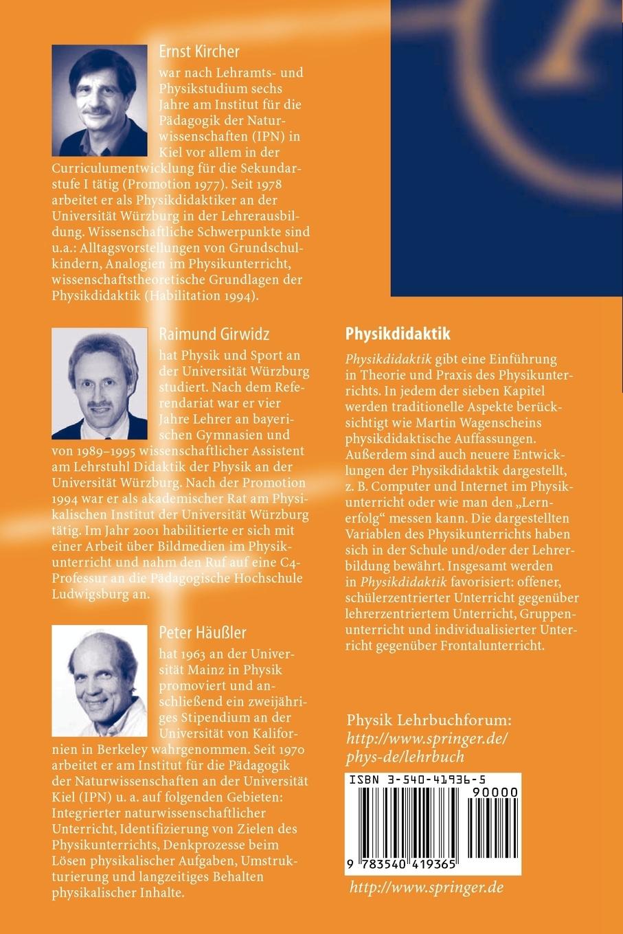 Rückseitencover Physikdidaktik