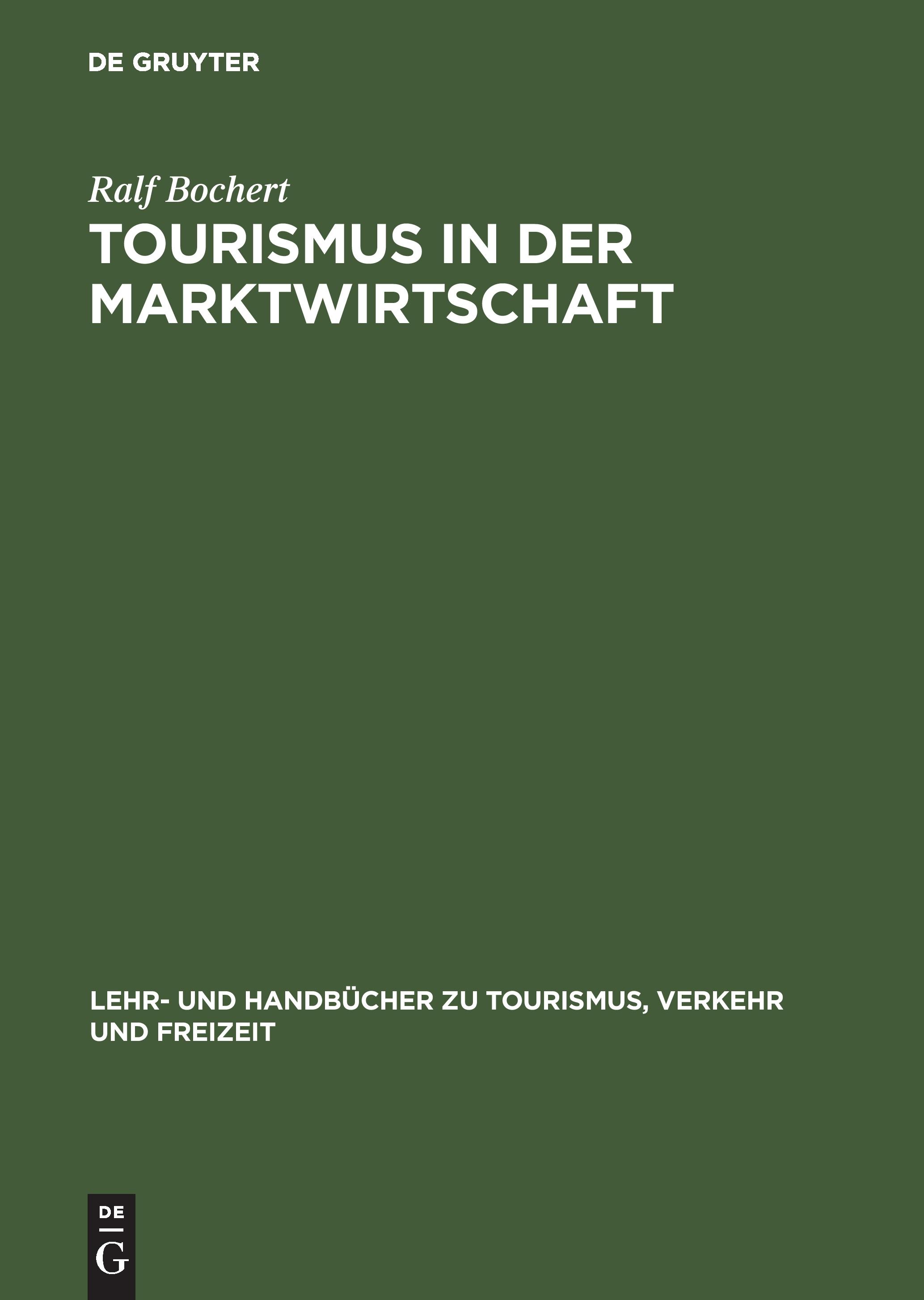 Vorderes Coverbild Tourismus in der Marktwirtschaft