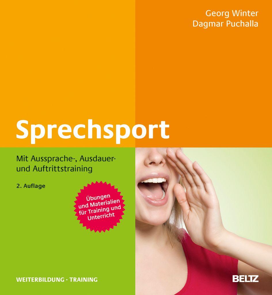 Vorderes Coverbild Sprechsport mit Aussprache-, Ausdauer- und Auftrittstraining