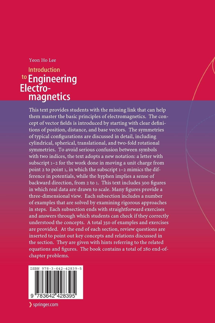 Rückseitencover Introduction to Engineering Electromagnetics