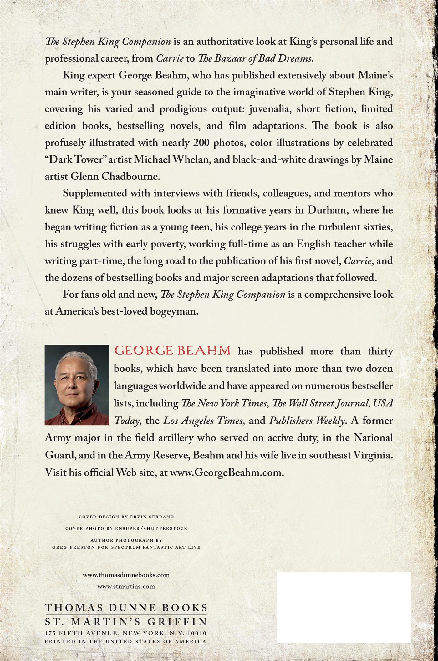 Rückseitencover Stephen King Companion