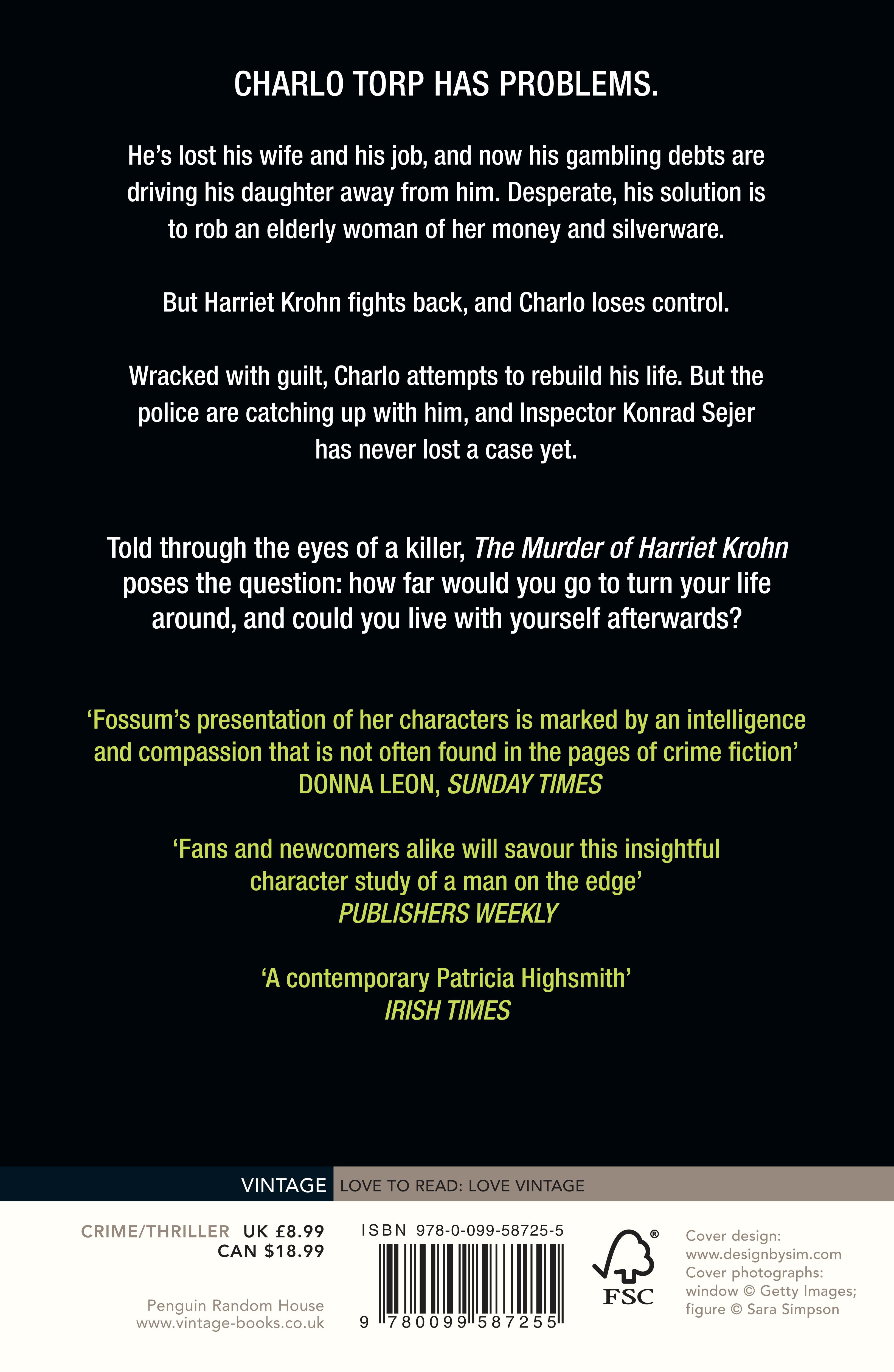 Rückseitencover The Murder of Harriet Krohn