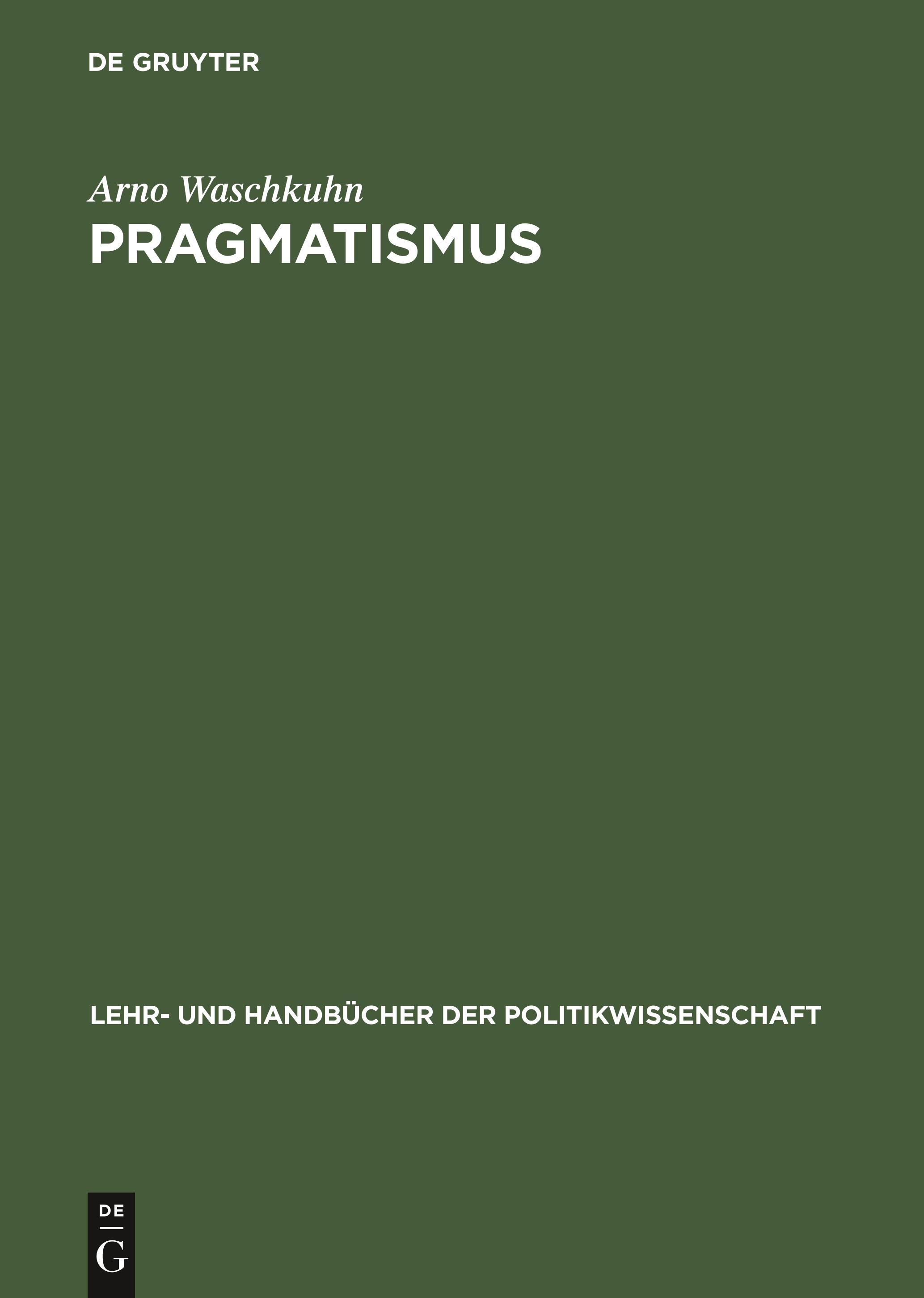 Vorderes Coverbild Pragmatismus