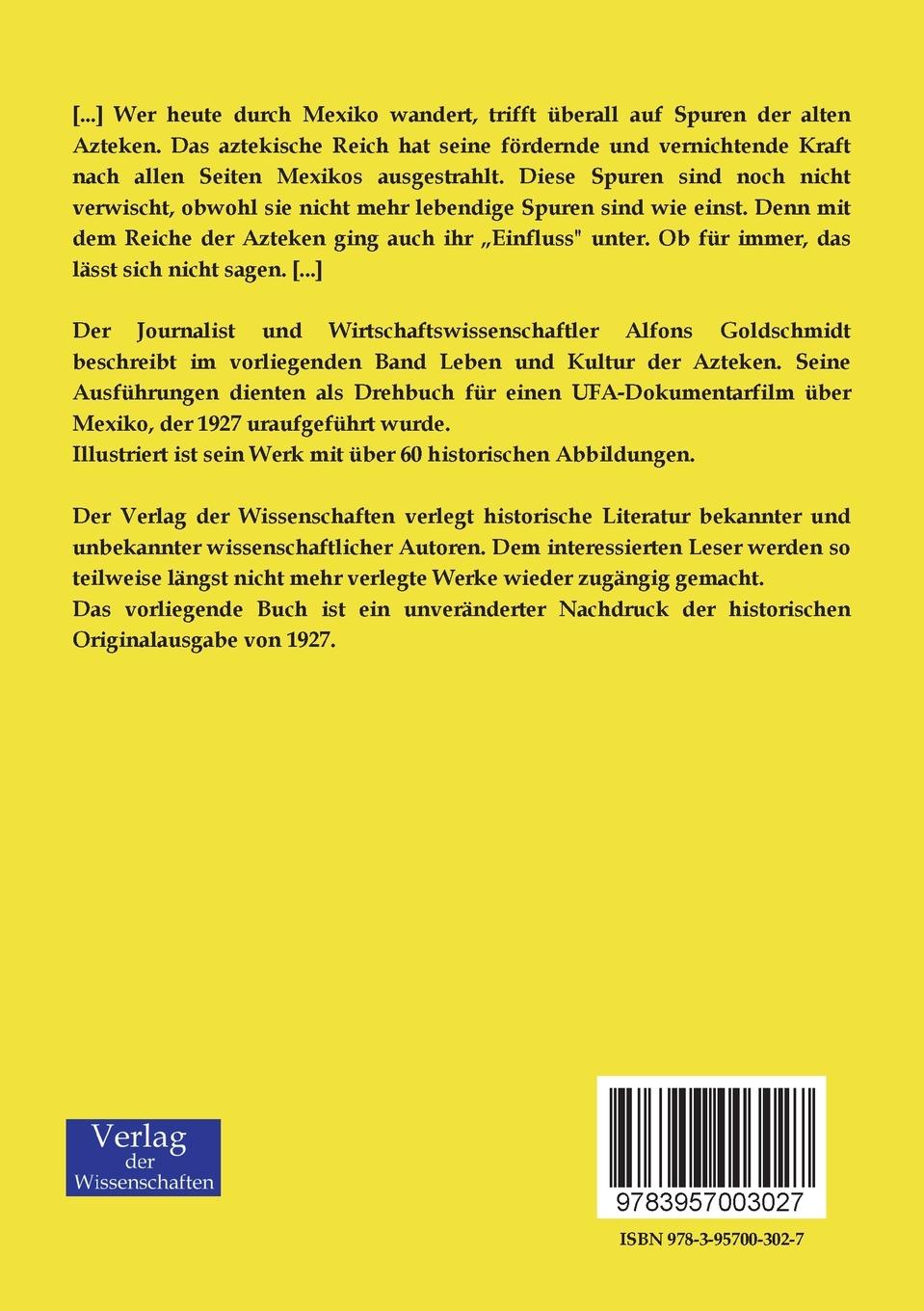 Rückseitencover Auf den Spuren der Azteken