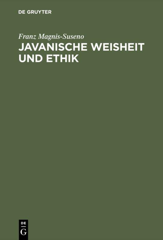 Vorderes Coverbild Javanische Weisheit und Ethik