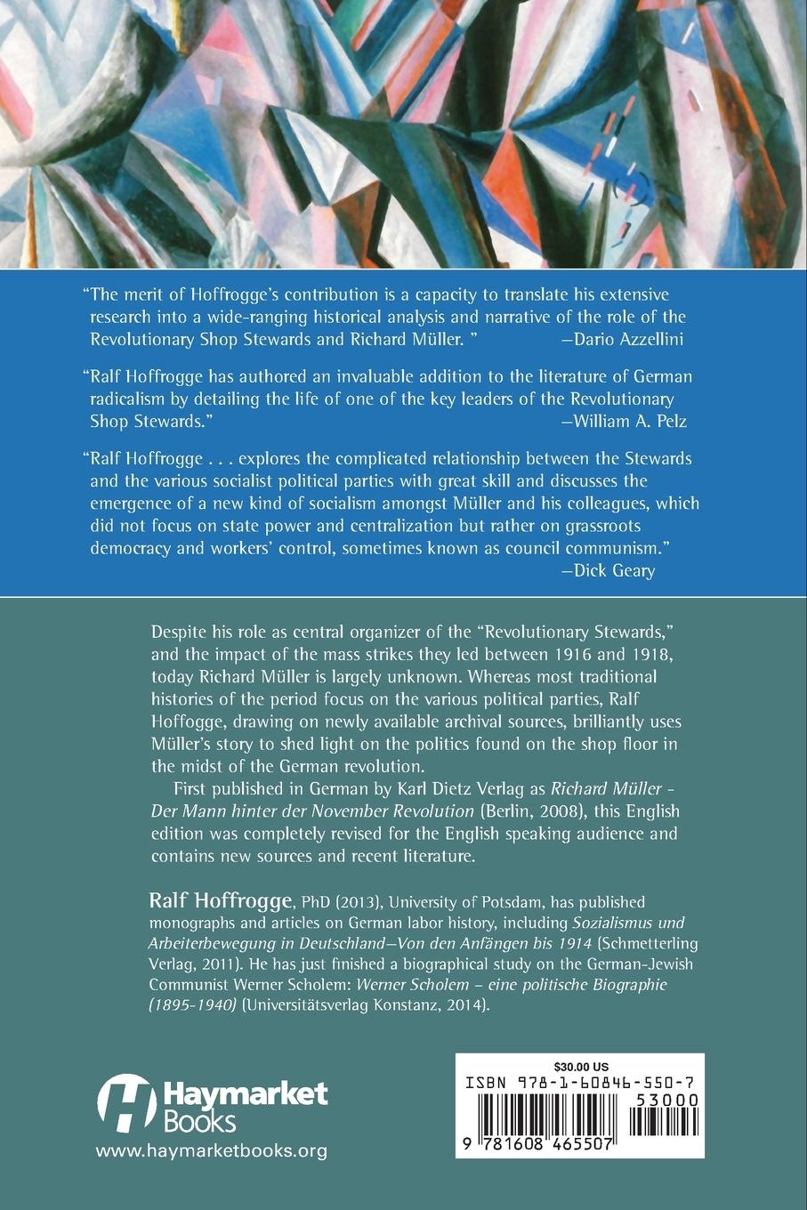 Rückseitencover Working-Class Politics in the German Revolution