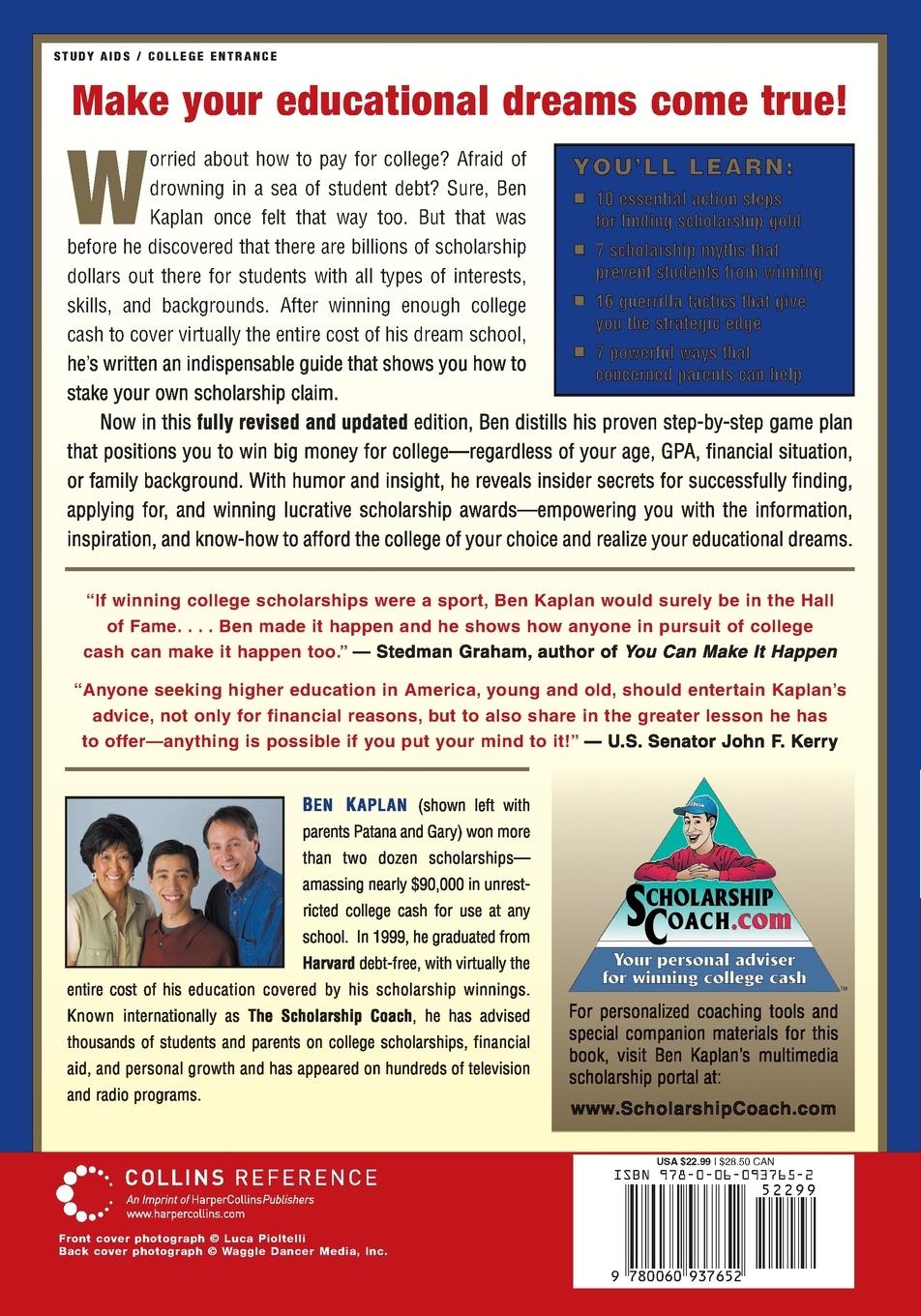 Rückseitencover How to Go to College Almost for Free, Updated