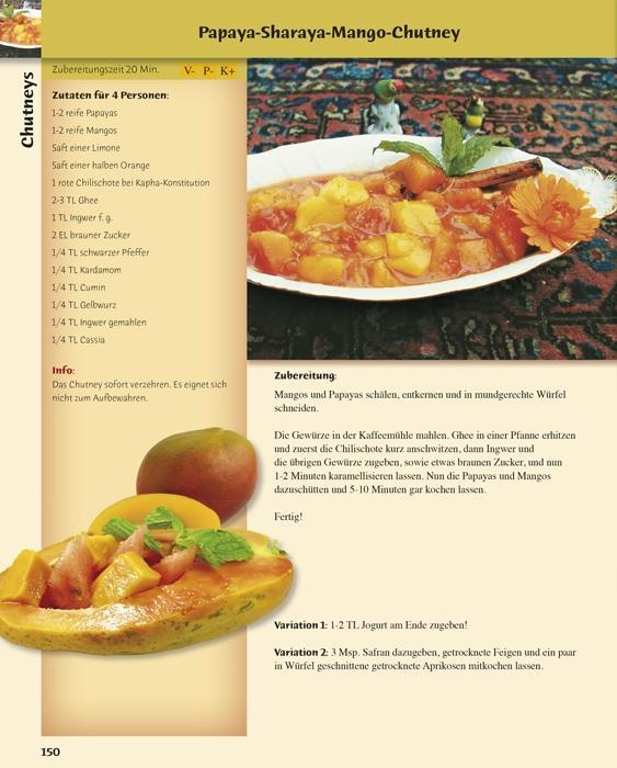Beispielinhalt (Bild) Himmlisch Kochen und Leben im Einklang mit dem Veda