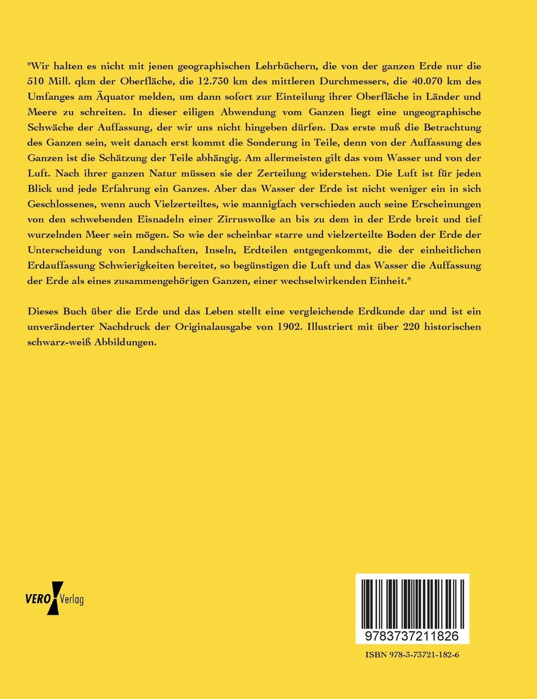 Rückseitencover Die Erde und das Leben