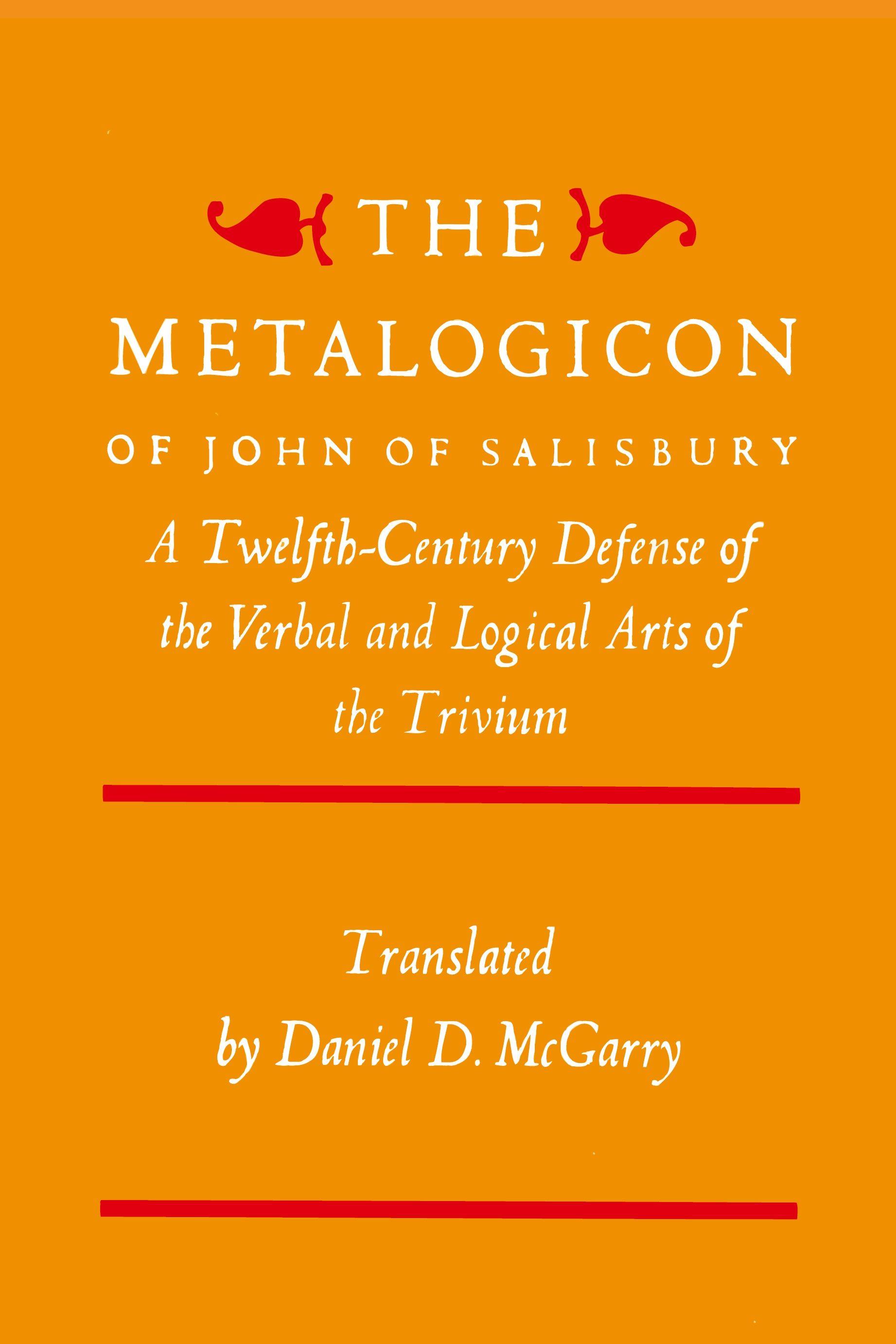 Vorderes Coverbild The Metalogicon of John of Salisbury