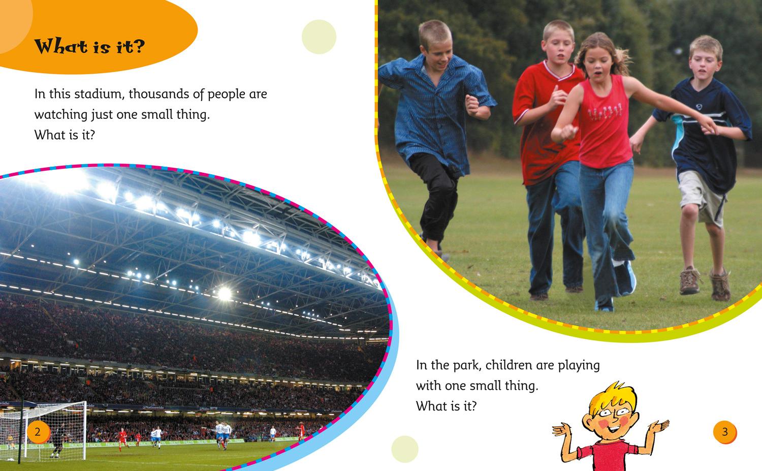 Beispielinhalt (Bild) Bounce, Kick, Catch, Throw