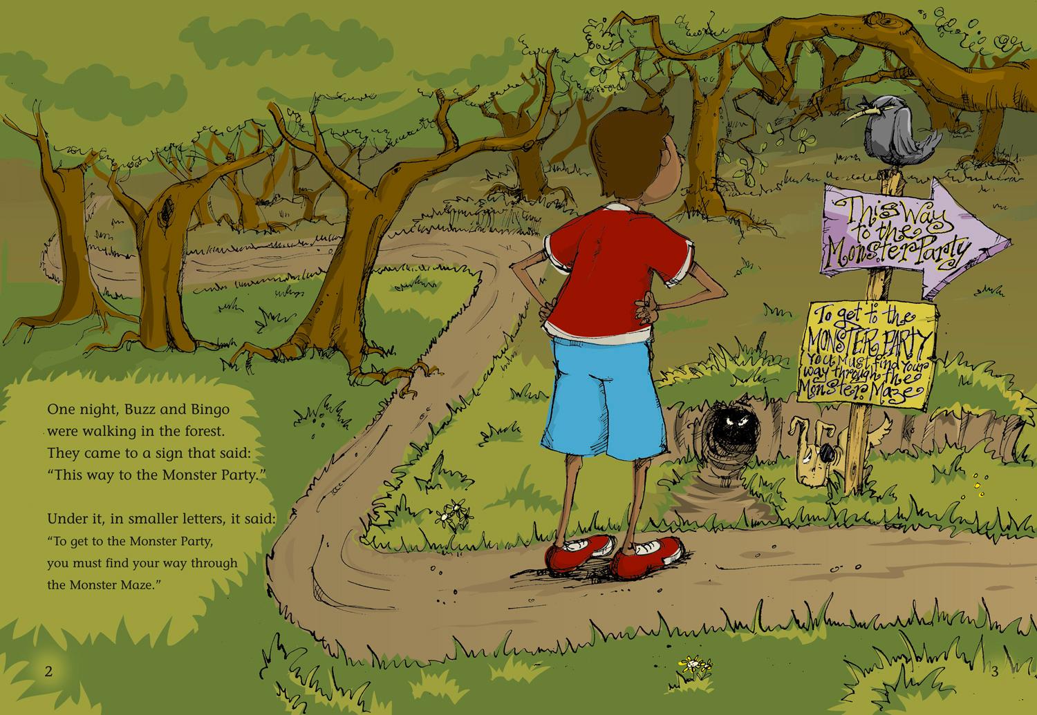 Beispielinhalt (Bild) Buzz and Bingo in the Monster Maze