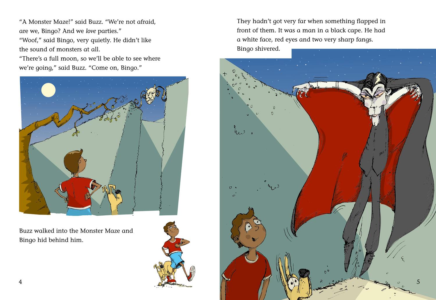 Beispielinhalt (Bild) Buzz and Bingo in the Monster Maze