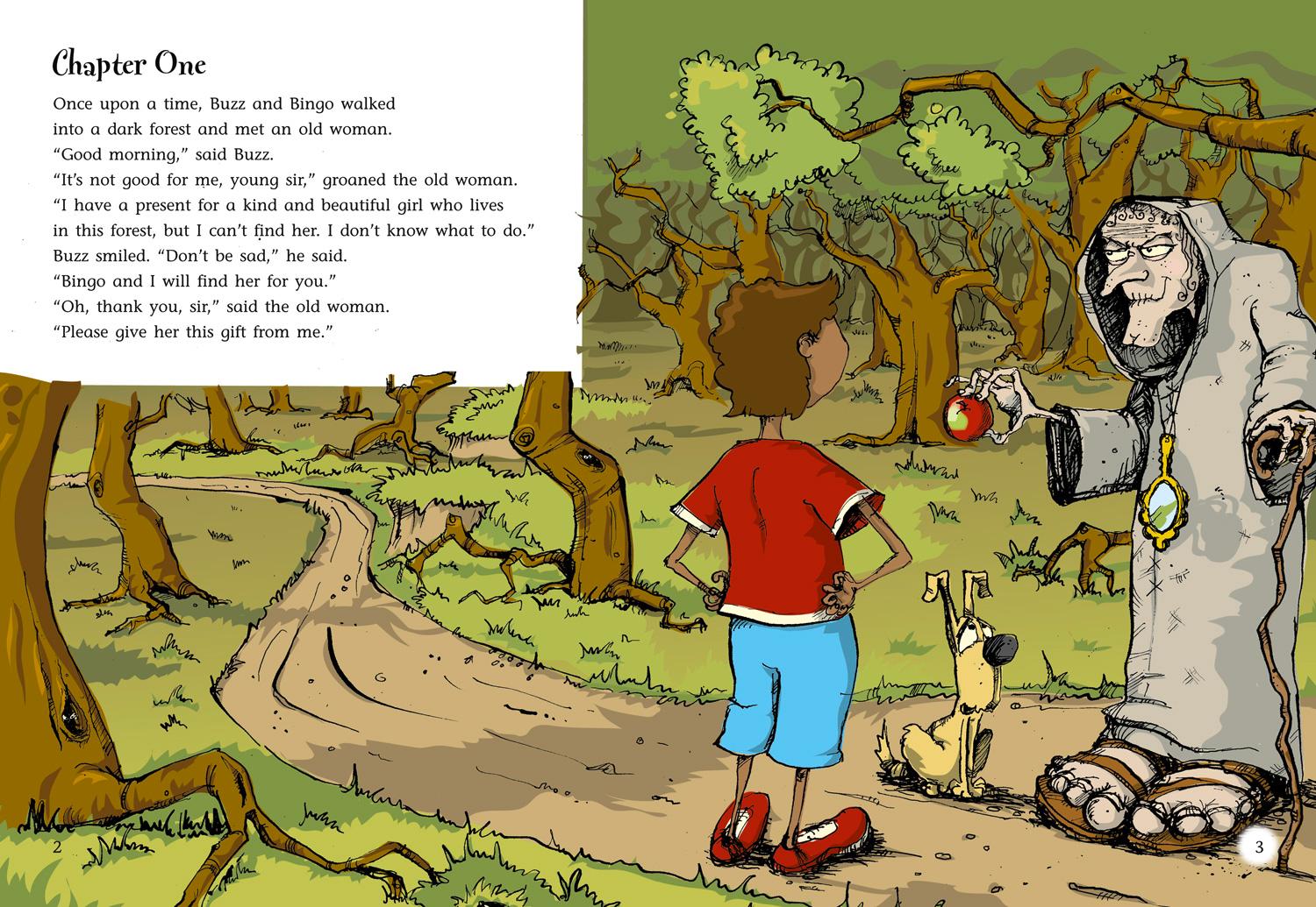 Beispielinhalt (Bild) Buzz and Bingo in the Fairytale Forest