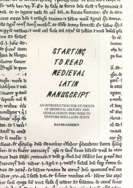 Vorderes Coverbild Starting to Read Medieval Latin Manuscript