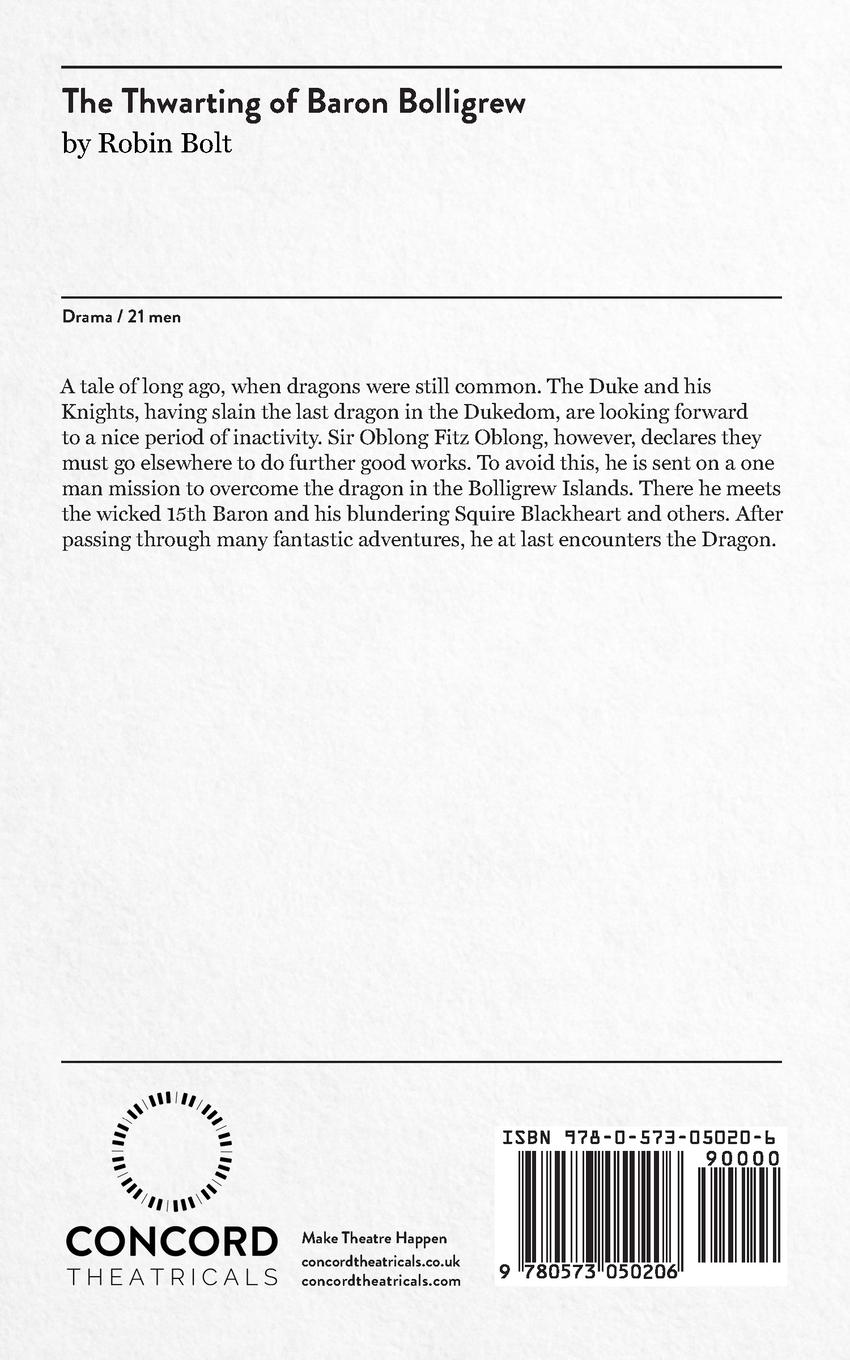 Rückseitencover The Thwarting of Baron Bolligrew