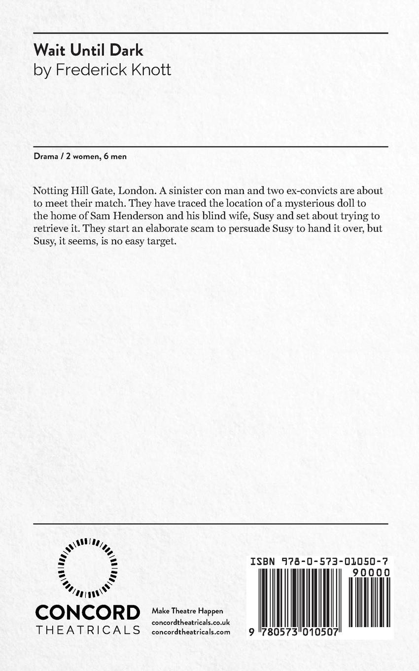 Rückseitencover Wait Until Dark