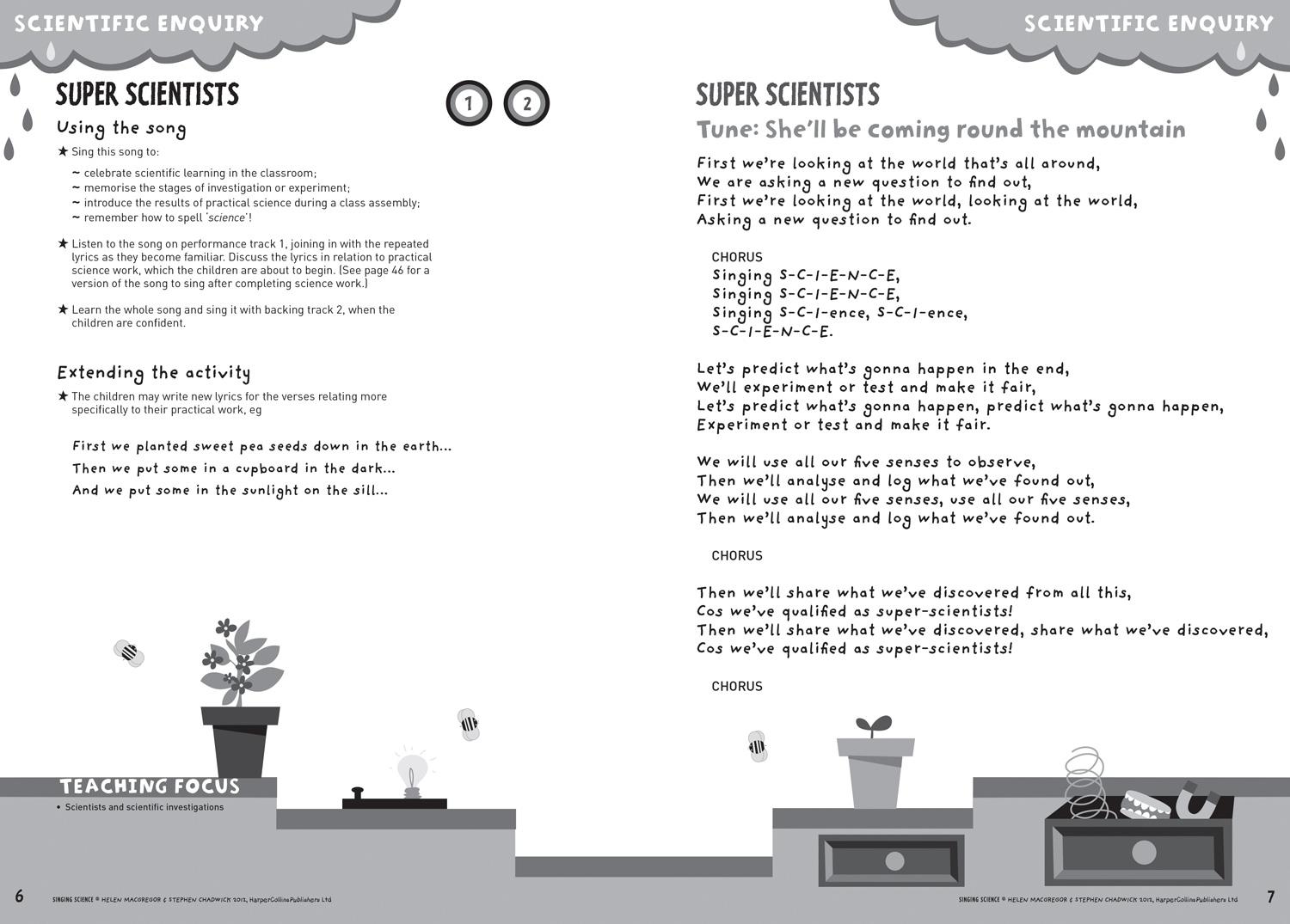 Beispielinhalt (Bild) Singing Science: Songs and Chants for Teaching Science