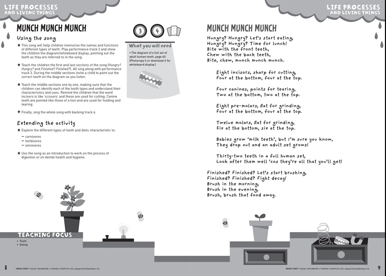Beispielinhalt (Bild) Singing Science: Songs and Chants for Teaching Science