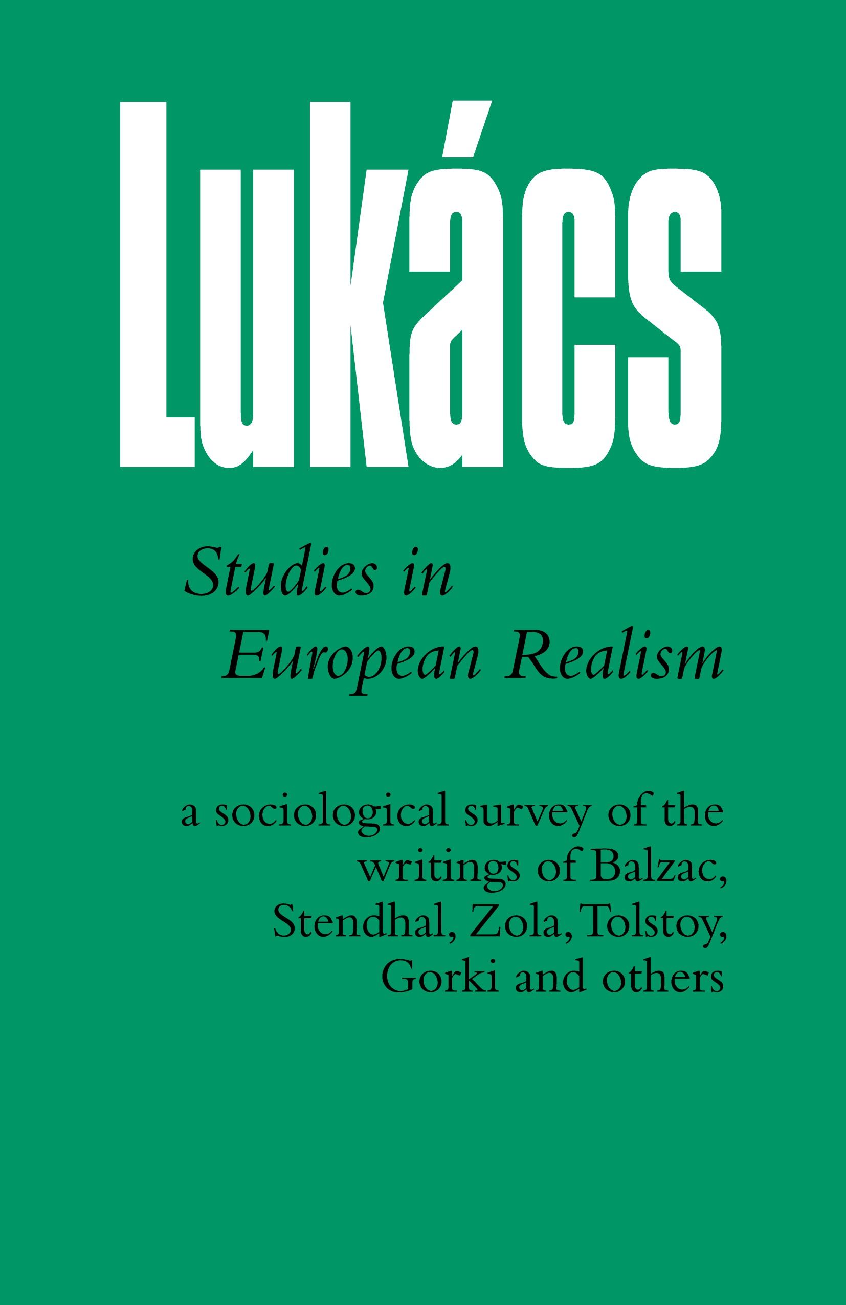 Vorderes Coverbild Studies in European Realism