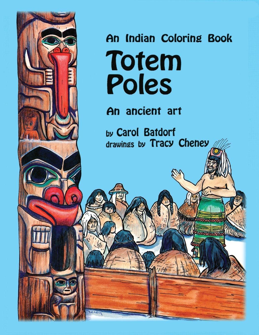 Vorderes Coverbild An Indian Coloring Book- Totem Poles