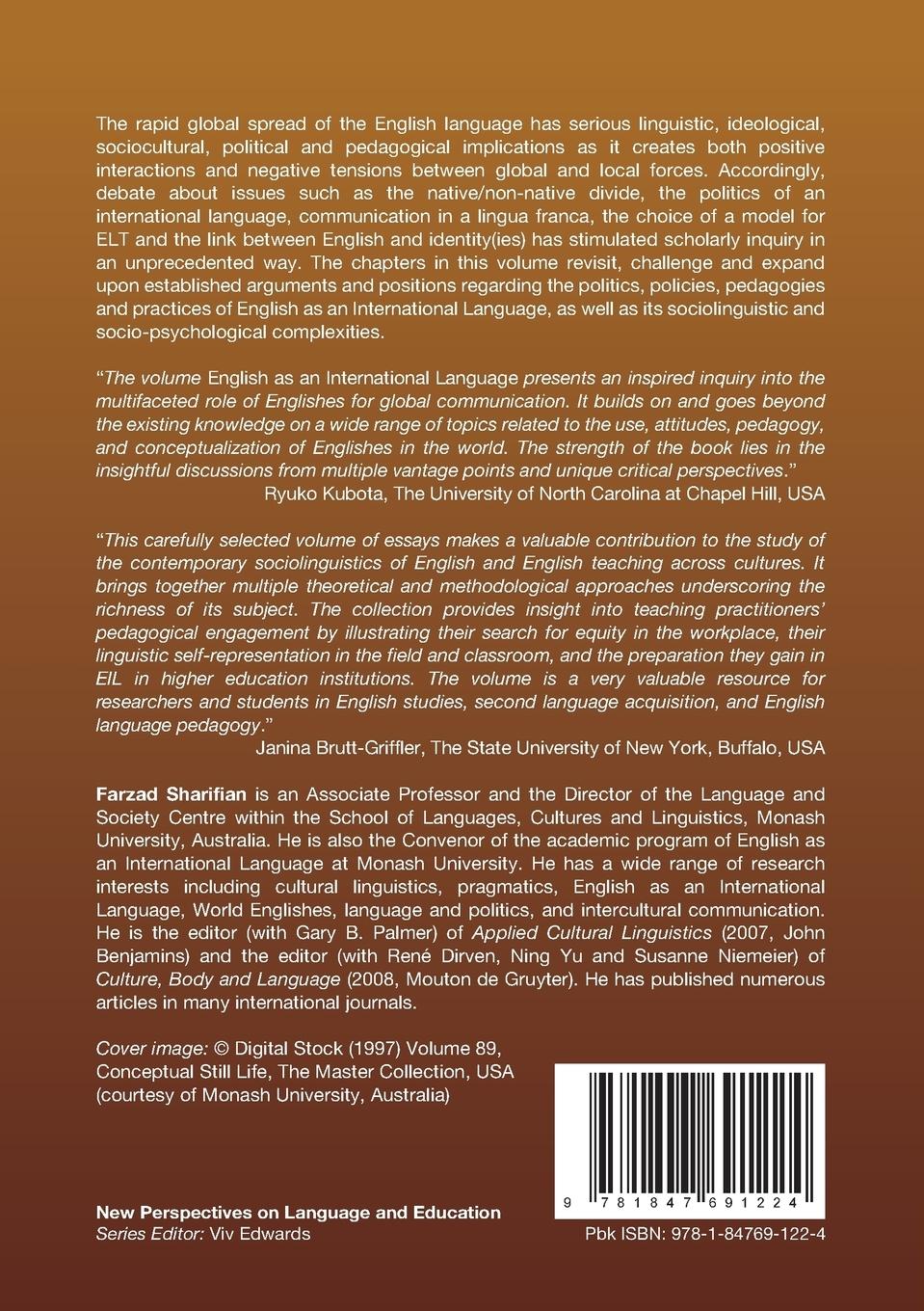 Rückseitencover English as an International Language