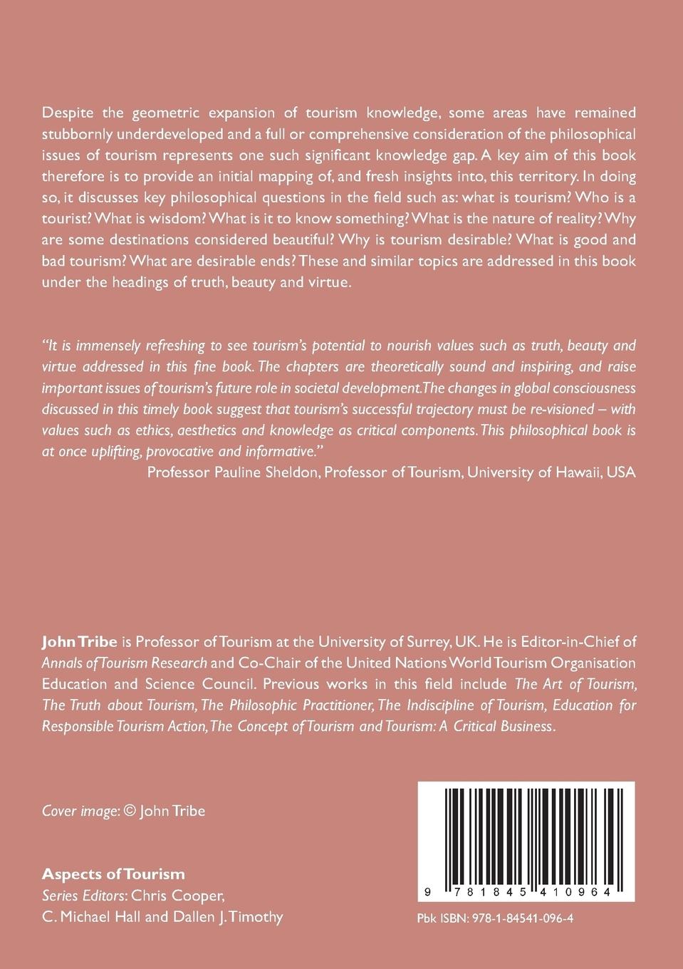 Rückseitencover Philosophical Issues in Tourism
